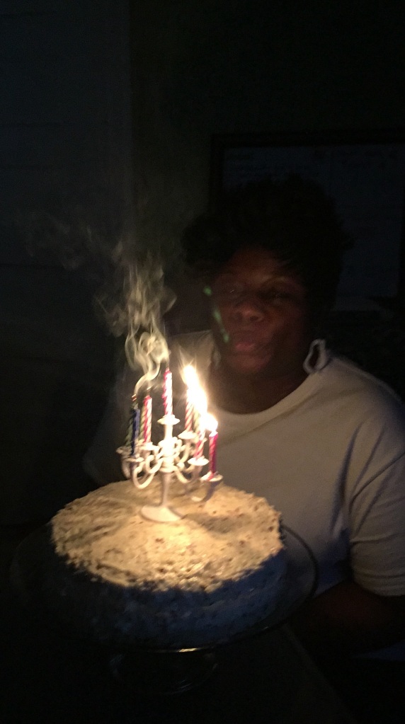 I made a Wish and Blowing out these candles 